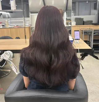 ロング miku/ラベンダー 透明感カラー🪻❤︎のヘアスタイル