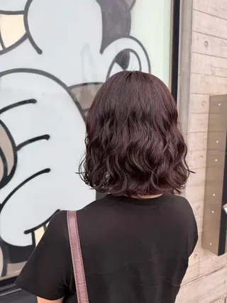 ミディアム 🌿朝5分でお洒落 パーマスタイル🌿のヘアスタイル