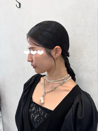 ロング ヘアアレンジ 水島 悠香子のヘアスタイル