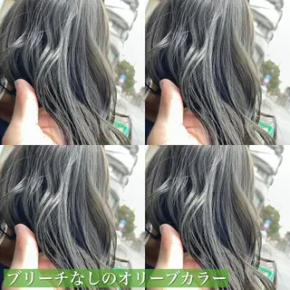 セミロング カラー navile原宿 yumaのヘアスタイル