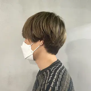 ショート カラー メンズ #tag  田島 純奈のヘアスタイル