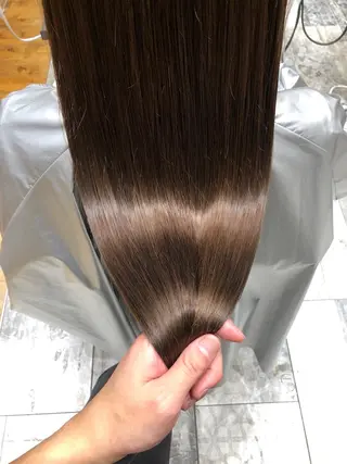 ロング カラー パーマ 銀座✨レイヤーカット 顔まわり/坂本亜裟海のヘアスタイル