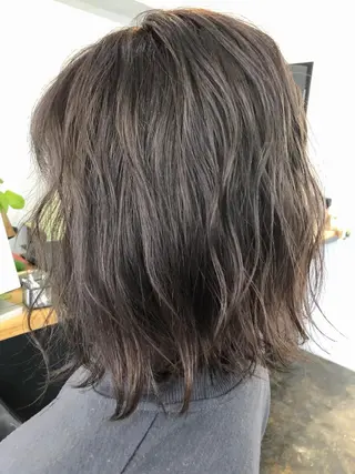 ミディアム 初めてでも失敗しない 透明感カラー Miiのヘアスタイル