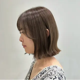 ミディアム カラー ベージュ🤎透明感 カラー🤎anriのヘアスタイル