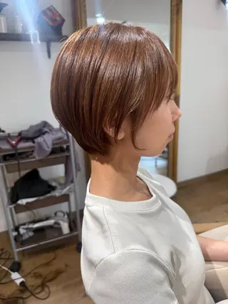 ショート カラー ✨艶髪✨ 奈須晴香のヘアスタイル