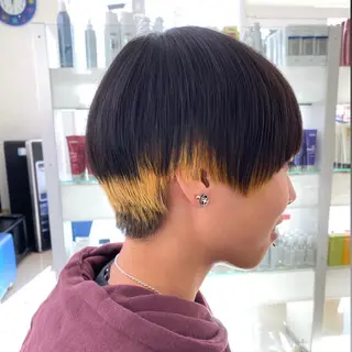 ショート 🌼デザインカラー 🌼kumicoのヘアスタイル
