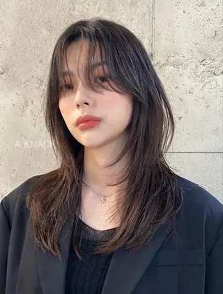 ロング 名古屋ダブルカラー DEAN石川理子のヘアスタイル