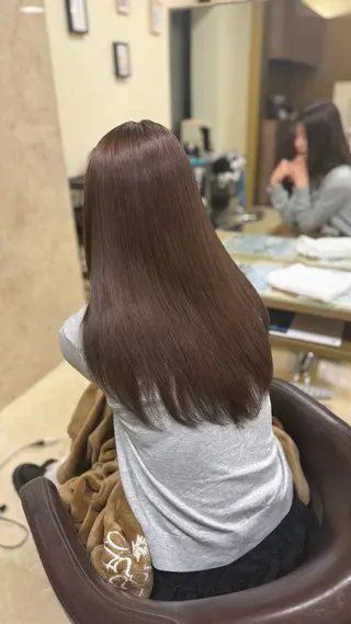 ロング 縮毛・酸性ストレート 特化のヘアスタイル