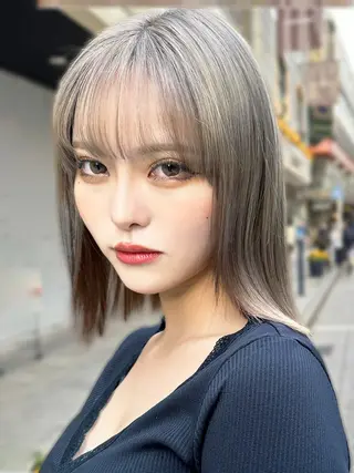 ミディアム カラー 【店長】韓国ヘア/ 美髪ケア 野沢綾馬のヘアスタイル