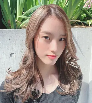 ロング カラー レイヤーカット 赤み消し　店長/大和のヘアスタイル