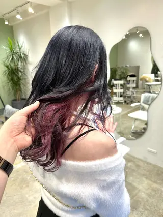ロング Sabby氏川洸希 パーマのヘアスタイル