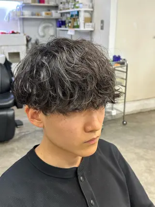 パーマ メンズ fifth/原宿/ カットモデル/カズのヘアスタイル