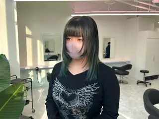 ミディアム カラー パーマ ヘアアレンジ メンズ キッズ ネイル マツエク・マツパ アイブロウ KANAMI 🌏のヘアスタイル