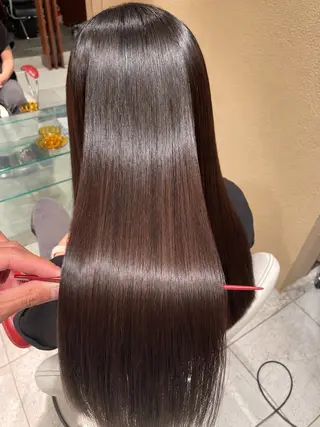 ロング 美髪矯正🪞髪質改善 KURIHARAのヘアスタイル