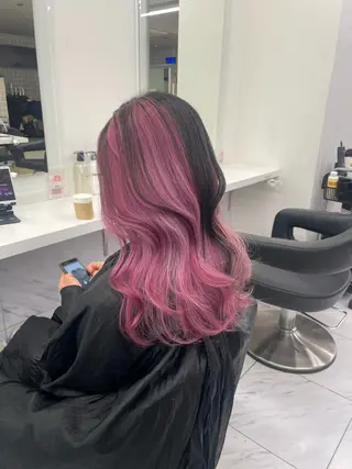カラー 🖤暗髪 | 艶髪 |透明感カラー ゆりのヘアスタイル