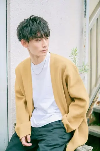 パーマ メンズ 熊崎 未来のヘアスタイル