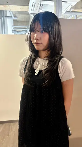 ロング abe yuikaのヘアスタイル