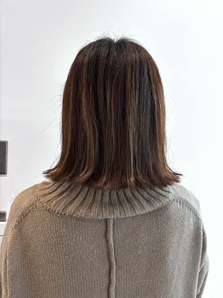 ミディアム みぞぐち じゅりのヘアスタイル
