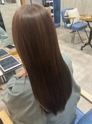 ロング 暖色カラー💞 菊地しおんのヘアスタイル