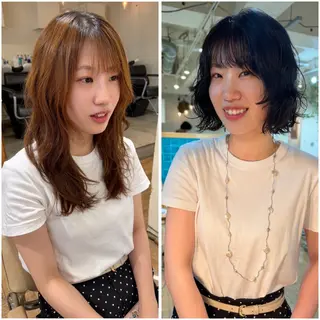 ミディアム パーマ YUKI 新宿カット パーマ/カラーのヘアスタイル