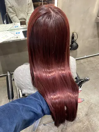 ロング カラー くびれレイヤー/艶 カラー　MADOKAのヘアスタイル