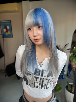 ロング カラー 梅田デザインカラー 🌈🏆ヒノキのヘアスタイル