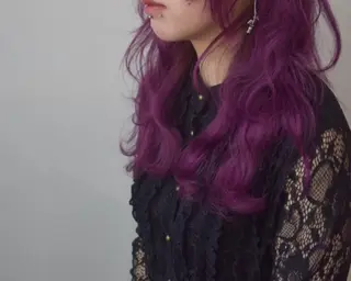 カラー white.梅田 デザインカラー🦄のヘアスタイル