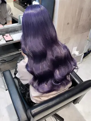 ロング カラー パーマ ヘアアレンジ メンズ キッズ ネイル マツエク・マツパ アイブロウ レイヤー/ダブル カラー/YURINAのヘアスタイル