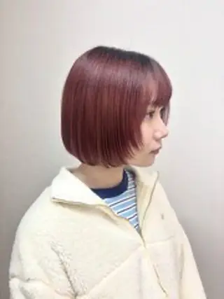 ショート カラー 💖透明感カラー💖 美優のヘアスタイル