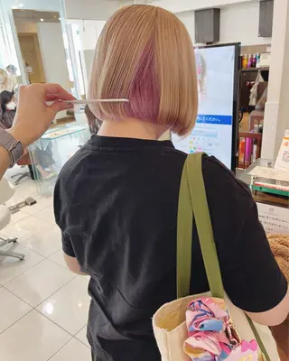 ミディアム カラー アレンジ&ショート 💙YUKINOのヘアスタイル