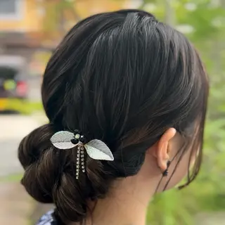 ヘアアレンジ ユナ/暖色カラー🧡 /表参道のヘアスタイル
