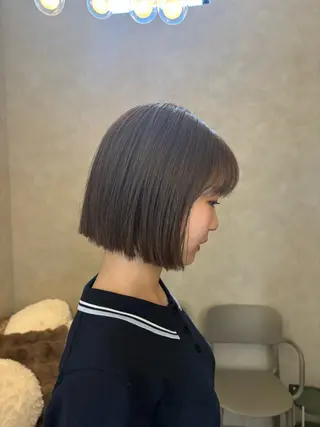 ミディアム ボブ/レイヤー/暖色 カラー/モモカ🎀のヘアスタイル
