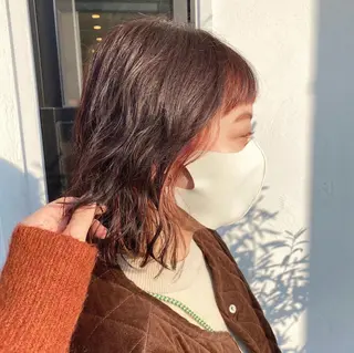 ミディアム カラー [siie] カキのヘアスタイル
