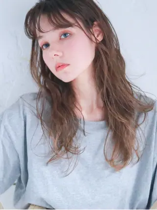 ロング 初めてでも失敗しない 透明感カラー Miiのヘアスタイル