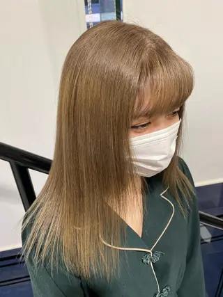 セミロング カラー ヘアアレンジ TSUNA 🌙 Lim 五反田のマツエク・マツパデザイン