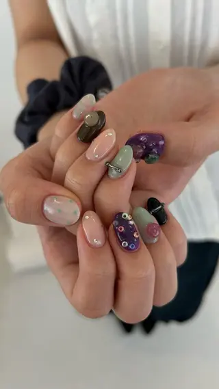 ネイル mira☼ 𐦍 ☼ nailのネイルデザイン