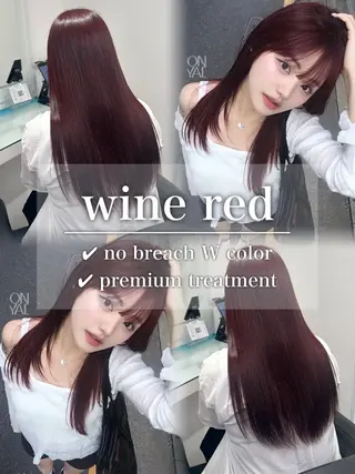 ロング カラー トレンド暖色ヘア🍒 miu🍒のヘアスタイル
