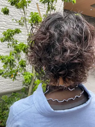 ミディアム パーマ 南部 康太のヘアスタイル
