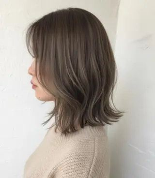 ミディアム ベージュ＊Spica 【ミルクティー】のヘアスタイル