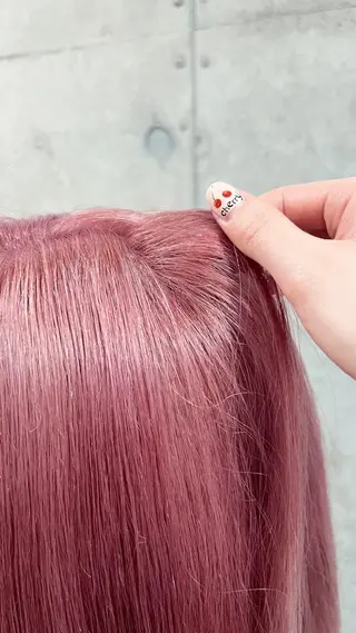 ミディアム カラー ⭐️Manaka⭐️ 艶髪🩵ナチュラルのヘアスタイル
