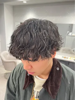 パーマ メンズ 京都河原町 メンズパーマ助川龍哉のヘアスタイル