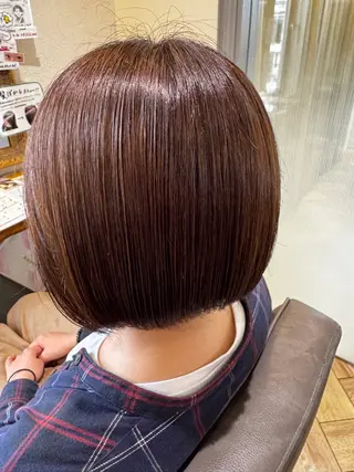 艶暗髪カラー 岸本のヘアスタイル