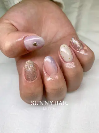 セミロング ネイル 🕊 MIZUKIのネイルデザイン