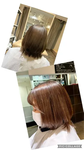 ミディアム 西山 裕子のヘアスタイル