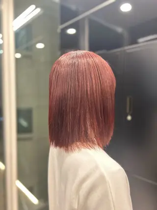 ミディアム カラー 💜ひな💜ブリーチ /透明感/韓国ヘアのヘアスタイル