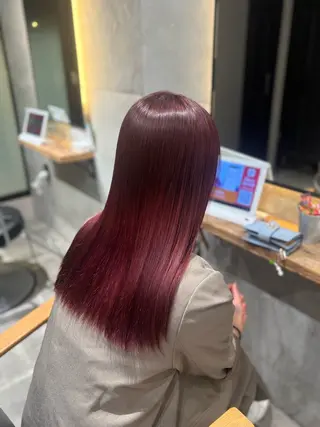 セミロング カラー Lafith ミネオアリサのヘアスタイル
