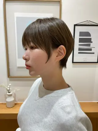 ショート ARMONY秋山輝也 コテ巻き風パーマ特化のヘアスタイル