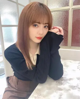ロング fuwari 美白ショコラカラーのヘアスタイル