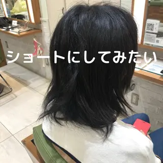 ショート 酸性ストレート特化× 艶髪師/及川のヘアスタイル