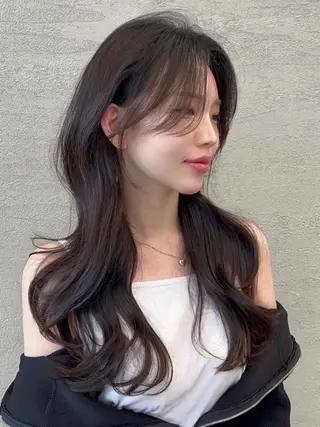 ロング カラー 巻ける縮毛矯正 Sachi🐰のヘアスタイル